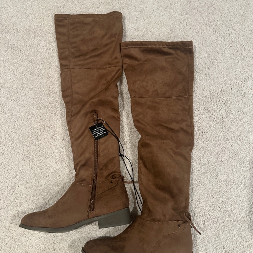 Brown Over-the-Knee Boots